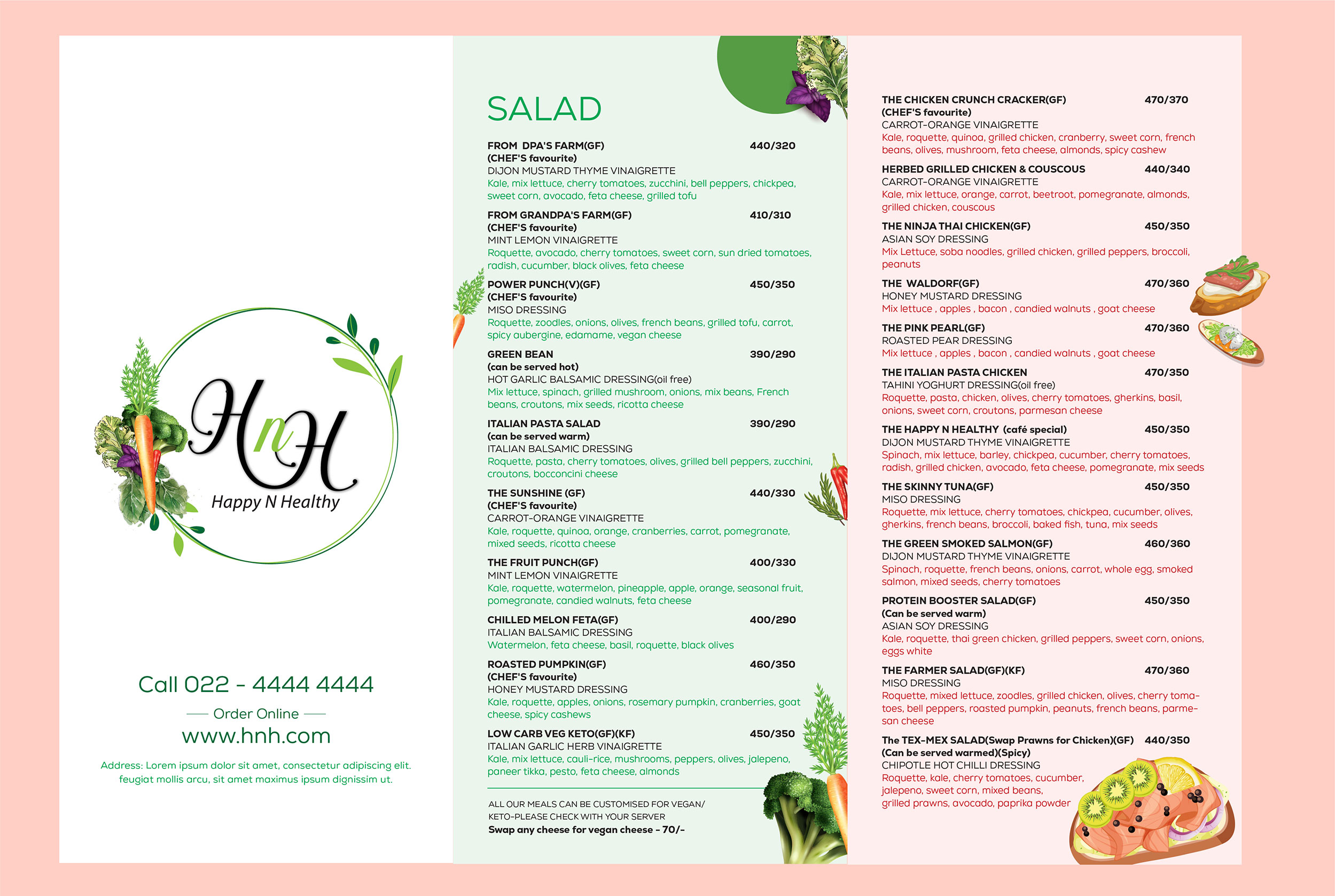 Restuarant Menu card design