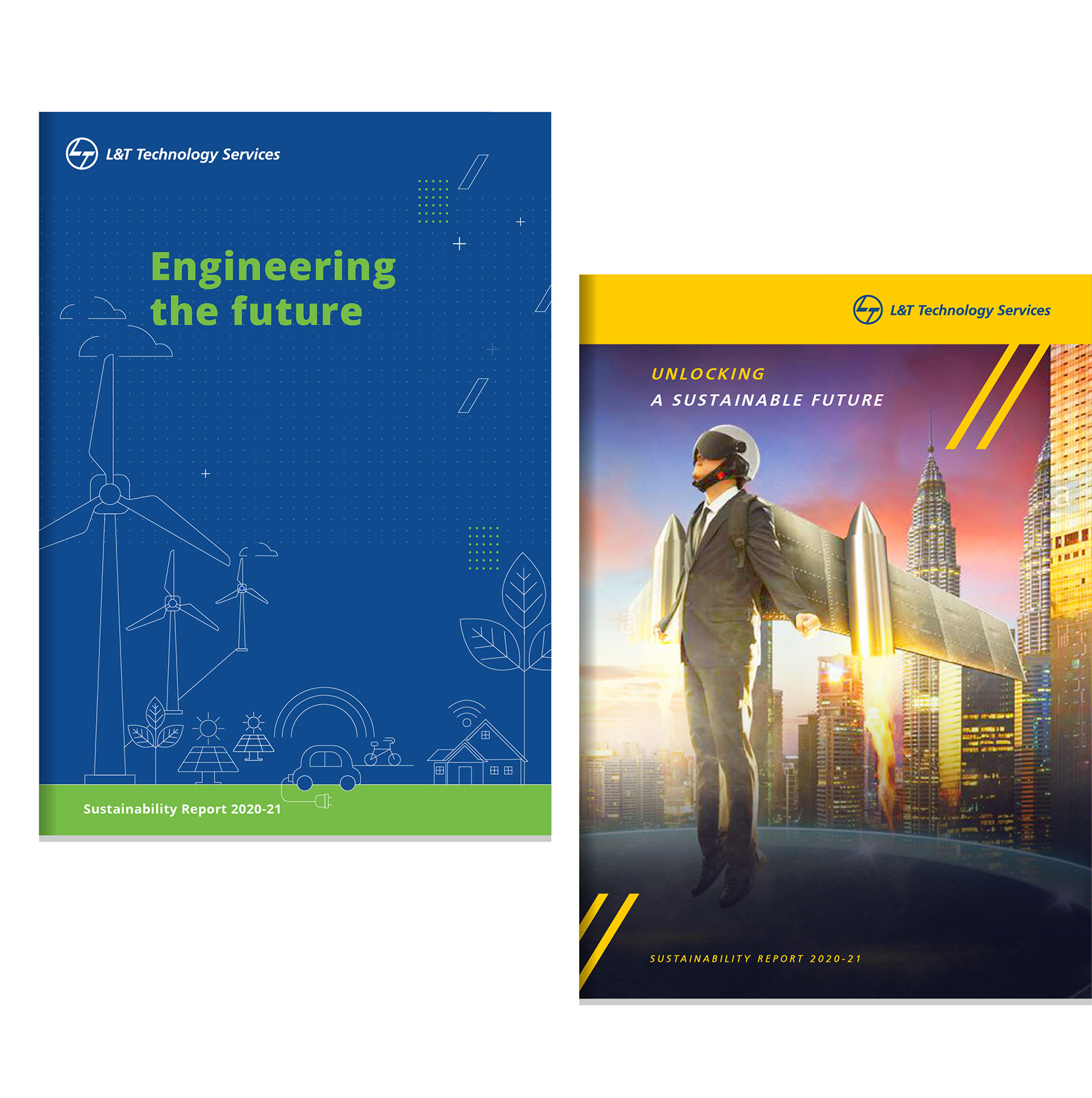 L&T Technologies Annual Report cover page design
