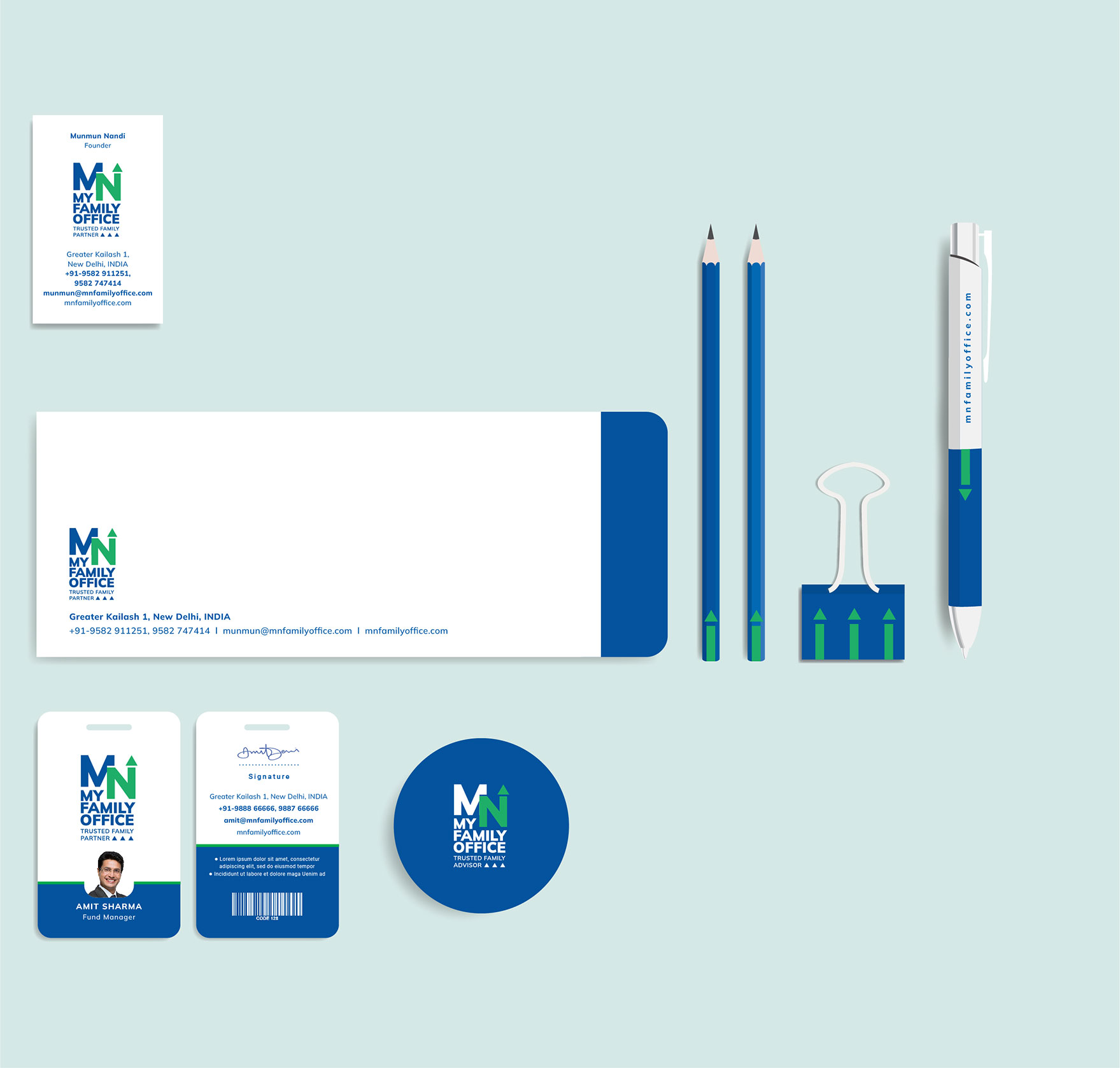 Mutual Fund advisor stationary design